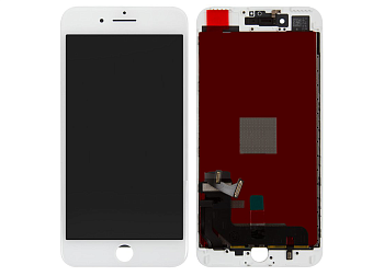 Модуль для Apple iPhone 7 Plus + тачскрин, белый с рамкой (оригинал)