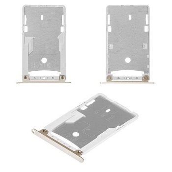 Держатель (лоток) SIM-карты для Xiaomi Redmi 4X, золотой
