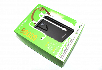 Внешний аккумулятор Powerbank Borofone Power Bank BJ32 Terra 80000mAh, белый