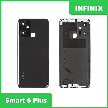 Задняя крышка для Infinix Smart 6 Plus (X6823C) (черный)